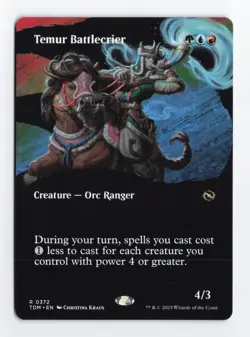 Temur Battlecrier Borderless Normal R Tarkir: Dragonstorm MTG Card TCG NM - Image 1