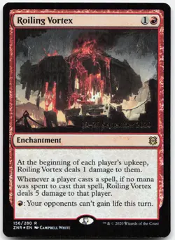 Roiling Vortex 156 Near Mint Prerelease Cards Rare Foil Magic: The Gathering - Image 1