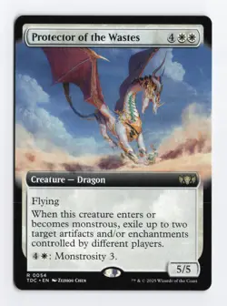 Protector of the Wastes Extended Art Rare Commander Dragonstorm MTG NM - Image 1