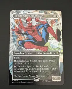 MTG Spectacular Spider-Man (0240) (Borderless) (Textured Foil) The Six-Arm Suit - Image 1