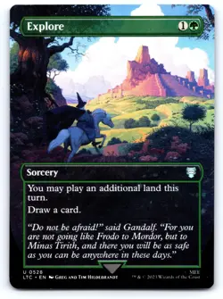 Explore (Borderless) 528 Commander: The Lord of the Rings: MTG NM - Image 1