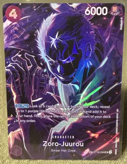 ENGLISH Zoro-Juurou (SP) ST18-004 Legacy of the Master FOIL NM - Image 1