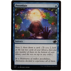 x1 Preordain J22 MTG M/NM Common Blue Sorcery Jumpstart 2022 TCG CCG - Image 1