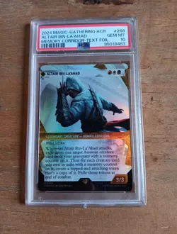 2024 MTG Altair Ibn-La'Ahad #268 Showcase Textured Foil PSA 10 Assassin's Creed - Image 2