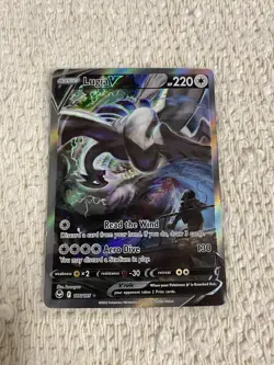Pokemon Co. Lugia V Alt Full Art Holo Ultra Rare 186/195 Silver Tempest - Image 1