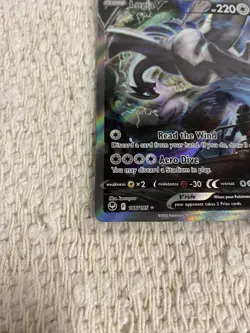 Pokemon Co. Lugia V Alt Full Art Holo Ultra Rare 186/195 Silver Tempest - Image 2