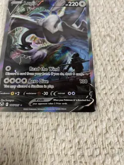 Pokemon Co. Lugia V Alt Full Art Holo Ultra Rare 186/195 Silver Tempest - Image 3
