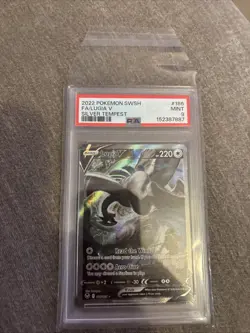 2022 Pokemon Lugia v Silver Tempest 186/195 Alt Art Ultra Rare PSA 9 Mint - Image 1