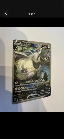 The Pokemon Company Lugia V 186/195 Silver Tempest Full Art Holo Ultra Rare 220 - Image 3