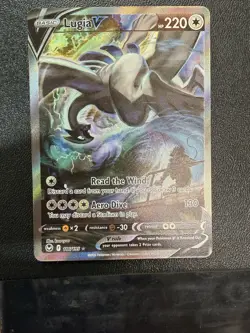 Pokemon Lugia V Full Art 186/195 Silver Tempest Ultra Rare NM - Image 1