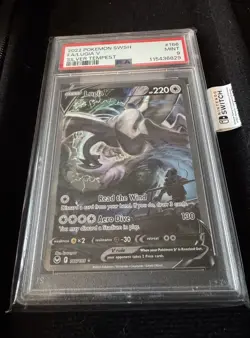 Pokemon Lugia V Ultra Rare Full Art 186/195 Silver Tempest PSA 9 2022 - Image 1
