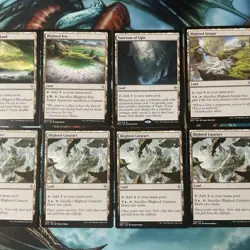 MTG LAND LOT 8 CARDS NM MINT NEVER PLAYED - Image 1