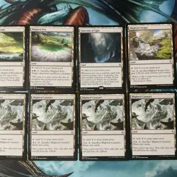 MTG LAND LOT 8 CARDS NM MINT NEVER PLAYED - Image 2