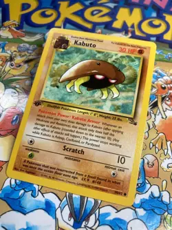 Kabuto 50/62 Common Fossil Pokemon 1st Edition - Image 2