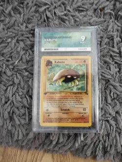 Pokemon TCG Kabuto Fossil 1st Edition Common Card 50/62 - Image 1