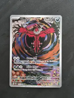Pokemon TCG Yveltal Holo Illustration Rare Card 205/182 S&V Paradox Rift - Image 1
