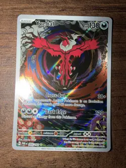 Pokemon TCG Yveltal Holo Illustration Rare Card 205/182 S&V Paradox Rift - Image 1
