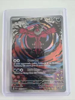 Pokemon TCG Yveltal Paradox Rift Holo Card 205/182 Illustration Rare, Mint/Near - Image 1