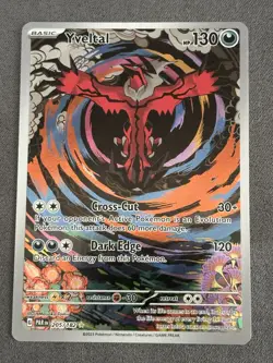 Pokemon TCG Yveltal Paradox Rift Holo Card 205/182 Illustration Rare - Image 1