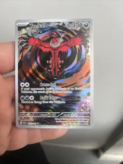 Pokemon TCG Yveltal Paradox Rift Holo Card 205/182 Illustration Rare, Mint/Near - Image 1