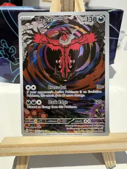 Pokemon TCG Yveltal Paradox Rift Holo Card 205/182 Illustration Rare - Image 1