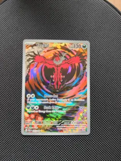 Pokemon TCG Yveltal Paradox Rift Holo Card 205/182 Illustration Rare - Image 1