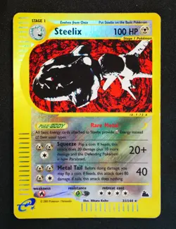 Steelix 31/144 [Reverse Holo Rare] Skyridge [HP] Pokemon TCG - Image 1