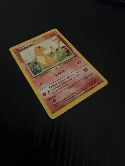 Pokemon Card Charmander Shadowless Base Set Common 46/102 Near Mint Condition - Image 3