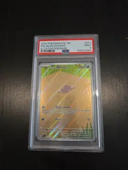 Paldean Wooper Illustration Rare 221/193 Pokemon Paldea Evolved Psa 9 - Image 1