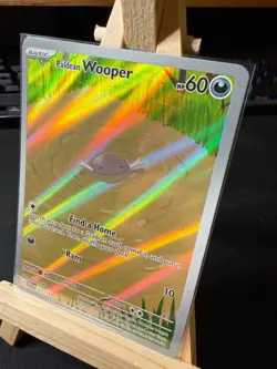 Pokemon TCG Paldean Wooper 221/193 Illustration Rare – Paldea Evolved – NM - Image 1