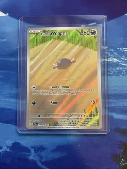 Pokemon TCG Paldean Wooper 221/193 Paldea Evolved Illustration Rare NM - Image 1