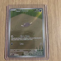 Pokemon TCG Paldean Wooper Holo Card Paldea Evolved, Illustration Rare, 221/193 - Image 1
