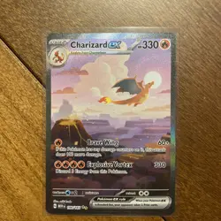 Pokemon TCG Charizard EX 199/165 Scarlet & Violet 151 Card Sir NM/M Condition - Image 1