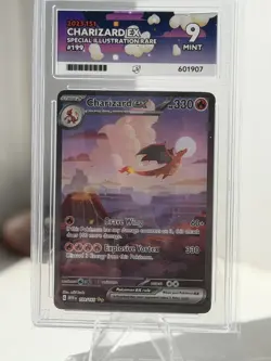 Pokemon TCG Charizard EX 199/165 Scarlet & Violet 151 Card SIR NM Condition Ace9 - Image 1