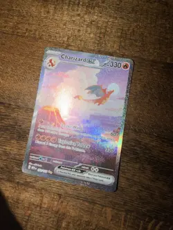 Pokemon TCG Charizard EX 199/165 Scarlet Violet 151 English Card - NM - Image 1