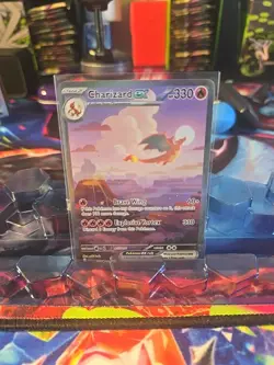 Pokemon TCG Charizard EX Card 199/165 Scarlet Violet 151 Series - Image 1