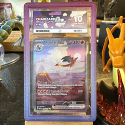 Pokemon TCG Charizard EX Scarlet & Violet 151 Card 199/165 Ace Gem Mint 10 - Image 1