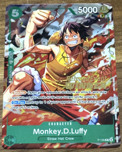 Monkey.D.Luffy (OP16 Release Event Winner) P-135 One Piece Promotion Cards Foil - Image 1