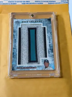 2015 Topps Own the Name Letter Patch "D" - Felix Hernandez - Mariners 1/1 - Image 3