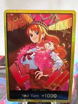 Bandai One Piece Card Game Nami Gold Don!! Card EB-03 - Image 1