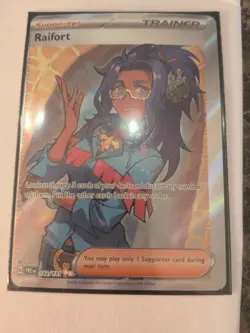 Pokemon Prismatic Evolutions Raidort Trainer ERROR CARD - Image 1