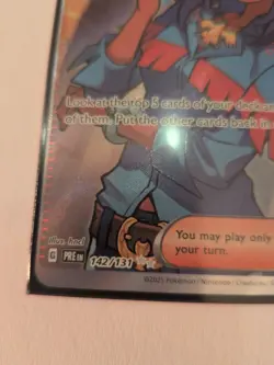 Pokemon Prismatic Evolutions Raidort Trainer ERROR CARD - Image 2