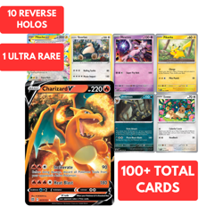 Pokemon Card Lot 100 OFFICIAL TCG Cards + Ultra Rare | VMAX EX VSTAR OR V - Image 1