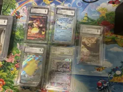 Pokemon Graded Card Lot Pikachu Charizard Dedenne +7 - Image 2