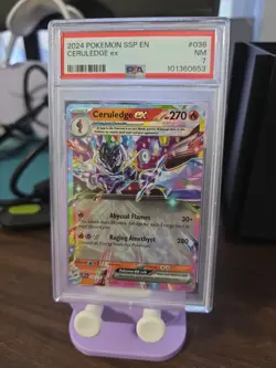 PSA 7 2024 POKEMON SSP EN-SURGING SPARKS CERULEDGE EX 036 - Image 1