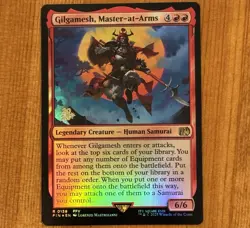 Gilgamesh, Master-at-Arms [Prerelease] R 0139, NM Foil Promo, MTG Final Fantasy - Image 1