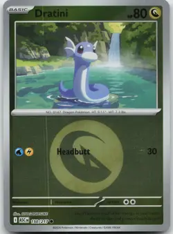 Dratini (Energy Symbol Pattern) 150/217 Ascended Heroes Pokemon Reverse Holo NM - Image 1