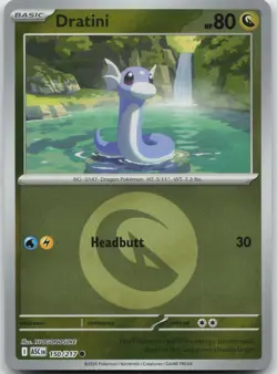 Dratini (Energy Symbol Pattern) 150/217 Ascended Heroes Pokemon Reverse Holo NM - Image 1