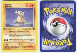 Cubone 50/64 Common Jungle Pokemon 1st Edition Moderately Played - Image 1