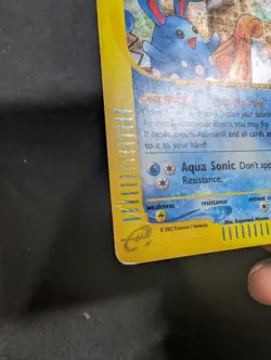 Azumarill H4/H32 Holo Aquapolis 2003 Pokemon Card DMG - Image 2